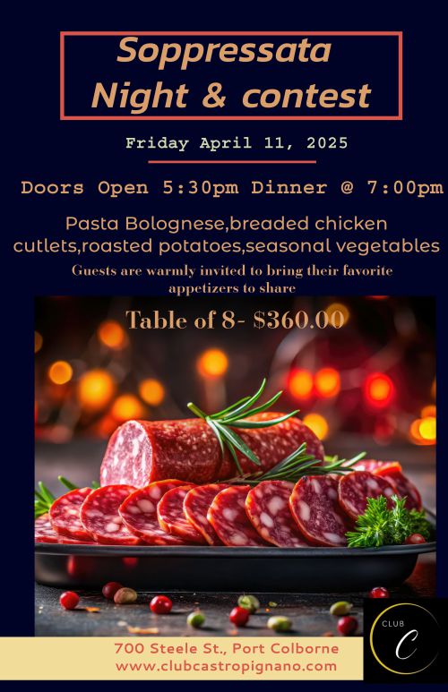 soppressata night poster